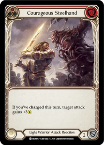 Courageous Steelhand (Red) - MON057 - 1st Edition Normal