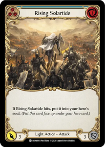 Rising Solartide (Blue) - MON080 - First Edition Rainbow Foil