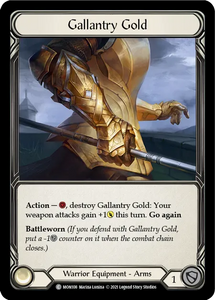 Gallantry Gold (Common) - MON108 - 1st Edition Normal