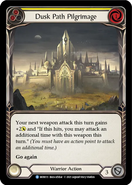 Dusk Path Pilgrimage (Yellow) - MON111 - 1st Edition Normal