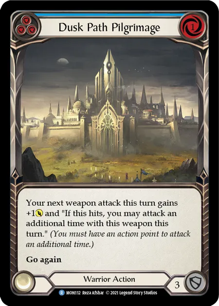 Dusk Path Pilgrimage (Blue) - MON112 - 1st Edition Normal