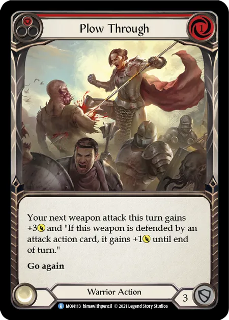 Plow Through (Red) - MON113 - 1st Edition Normal