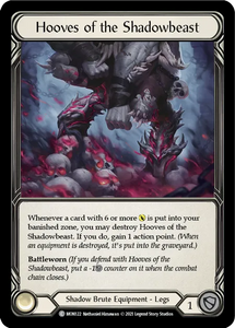 Hooves of the Shadowbeast (Common) - MON122 - 1st Edition Normal