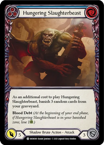 Hungering Slaughterbeast (Blue) - MON149 - 1st Edition Normal