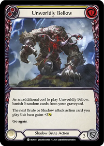 Unworldly Bellow (Yellow) - MON151 - 1st Edition Normal