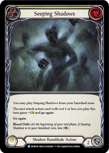 Seeping Shadows (Yellow) - MON166 - First Edition Rainbow Foil