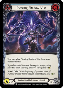 Piercing Shadow Vise (Blue) - MON173 - First Edition Normal