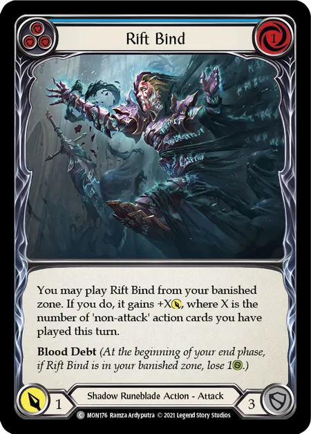 Rift Bind (Blue) - MON176 - First Edition Normal