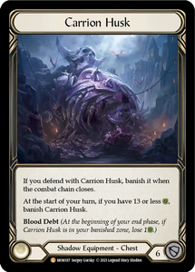 Carrion Husk (Legendary) - MON187 - 1st Edition Cold Foil