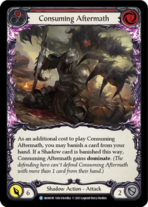 Consuming Aftermath (Red) - MON195 - First Edition Rainbow Foil