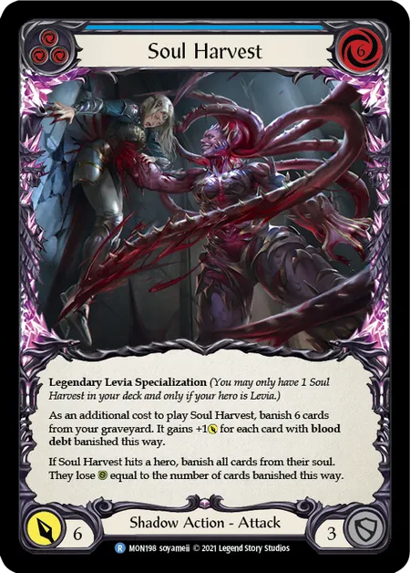 Soul Harvest (Rare) - MON198 - 1st Edition Normal