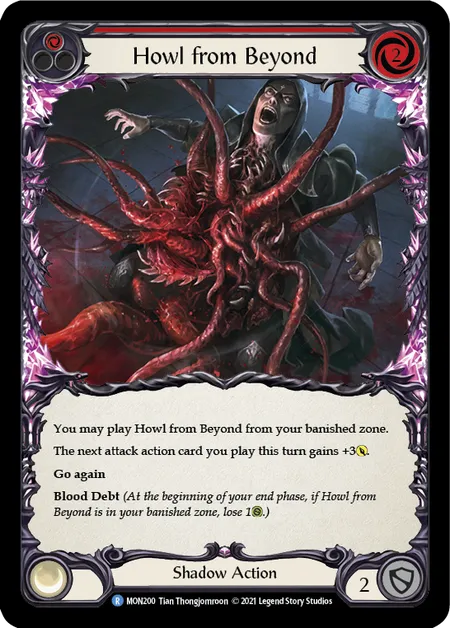 1st edition mtg cards Howl from Beyond (Red) - MON200