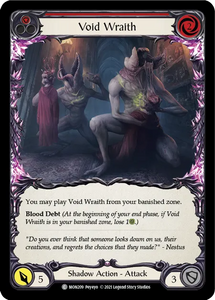 Void Wraith (Red) - MON209 - First Edition Rainbow Foil