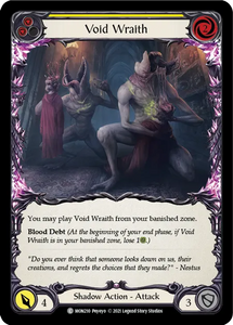 Void Wraith (Yellow) - MON210 - First Edition Normal