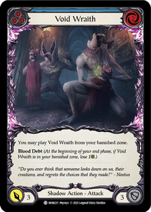 Void Wraith (Blue) - MON211 - First Edition Normal