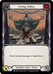 Vexing Malice (Red) - MON232 - 1st Edition Rainbow Foil