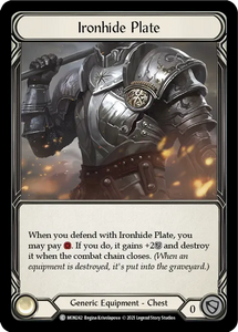 Ironhide Plate (Common) - MON242 - First Edition Normal