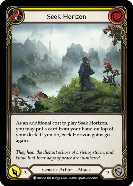 Seek Horizon (Yellow) - MON252 - 1st Edition Normal