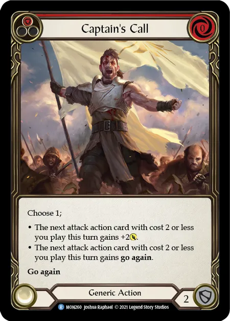 Captain's Call (Red) - MON260 - 1st Edition Normal