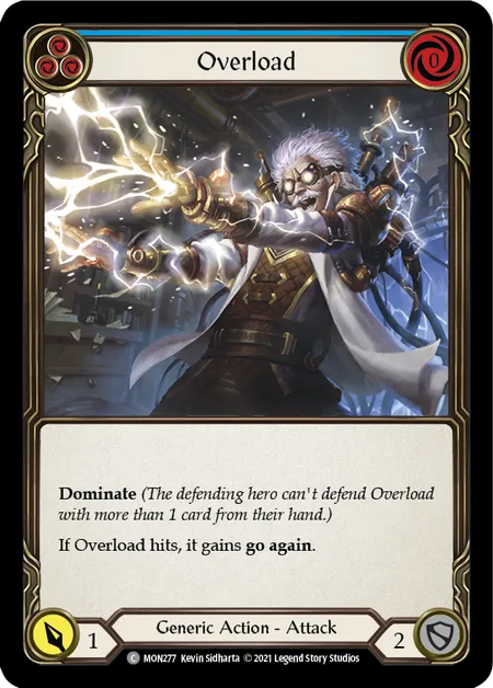 Overload (Blue) - MON277 - First Edition Normal