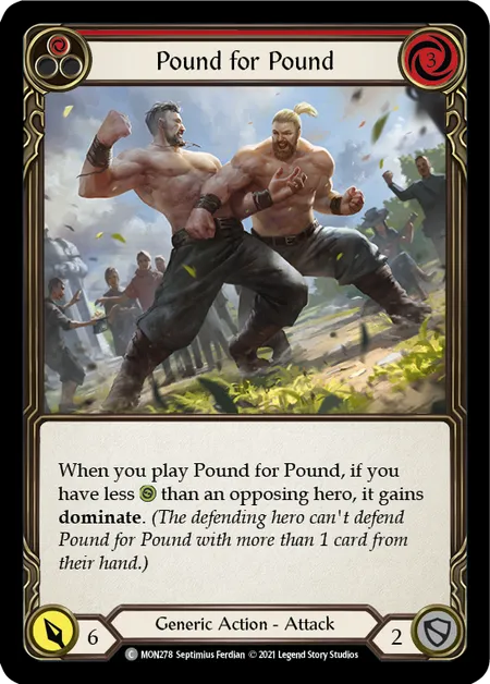 Pound for Pound (Red) - MON278 - First Edition Normal