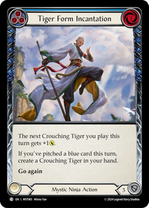 Tiger Form Incantation (Blue) - MST065 - Rainbow Foil