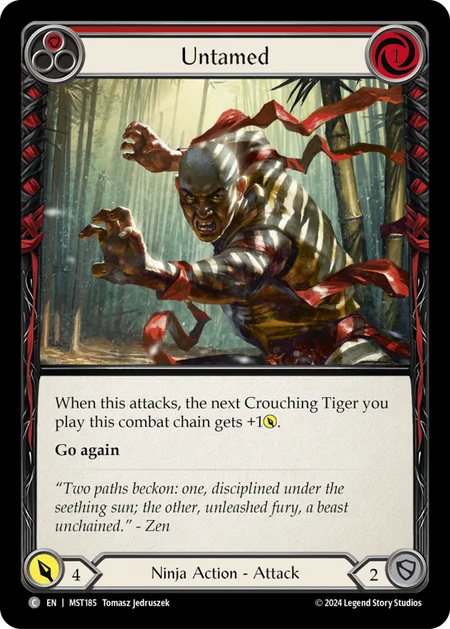 Untamed (Red) - MST185 - Rainbow Foil