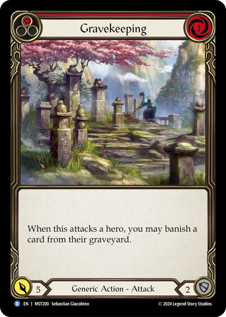 Gravekeeping (Red) - MST200 - Rainbow Foil