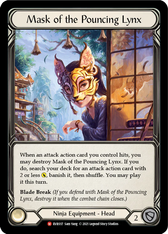 Mask of the Pouncing Lynx (Majestic) - EVR037 - Cold Foil