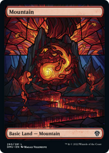 Mountain - Stained Glass Full Art (Land) - 280/281