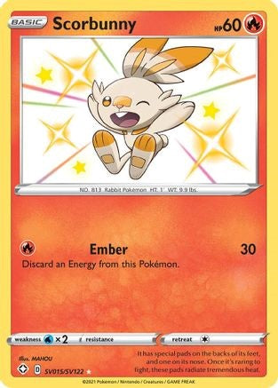 Scorbunny (Shiny Holo Rare) - SV015/SV122