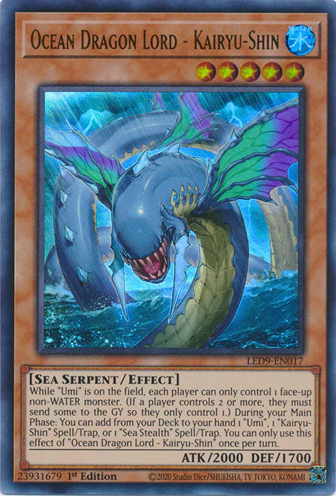 Ocean Dragon Lord - Kairyu-Shin (Ultra Rare) - LED9-EN017