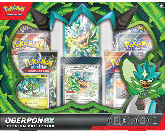 PRE-ORDER: Pokemon: Ogerpon ex Premium Collection Box (Sealed) - LIMIT 1 PER CUSTOMER