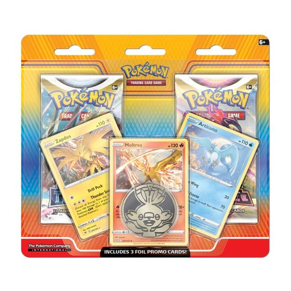 Pokemon: Foil & 2 Pack Blister (Zapdos, Moltres, Articuno)