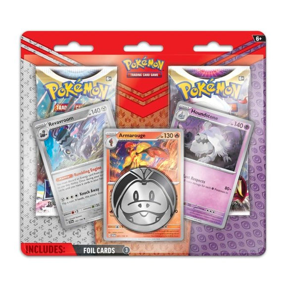 Pokemon: Foil Cards & 2 Pack Blister (Armarouge, Houndstone and Revavroom)