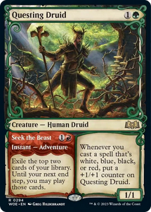 Questing Druid // Seek the Beast (Rare) - 0284