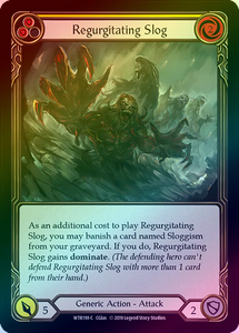 Regurgitating Slog (Yellow) (Common) - WTR198 - Unlimited - Rainbow Foil