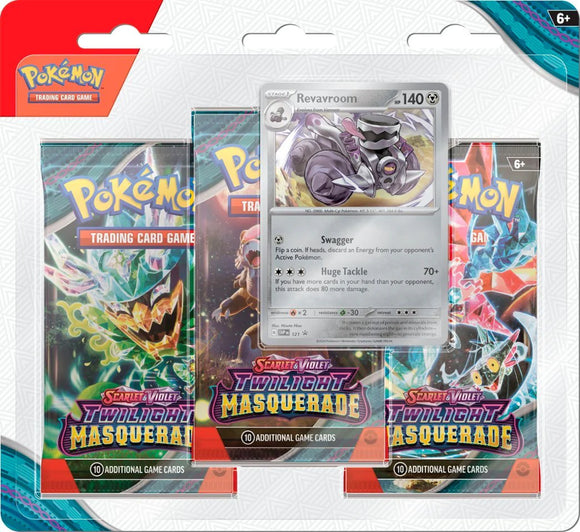 Pokemon: Twilight Masquerade 3 Pack Blister - Revavroom