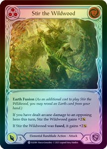 Stir the Wildwood (Blue) (Rainbow Foil Common) - ELE084 - 1st Edition