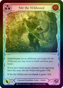 Stir the Wildwood (Red) (Rainbow Foil Common) - ELE082 - 1st Edition