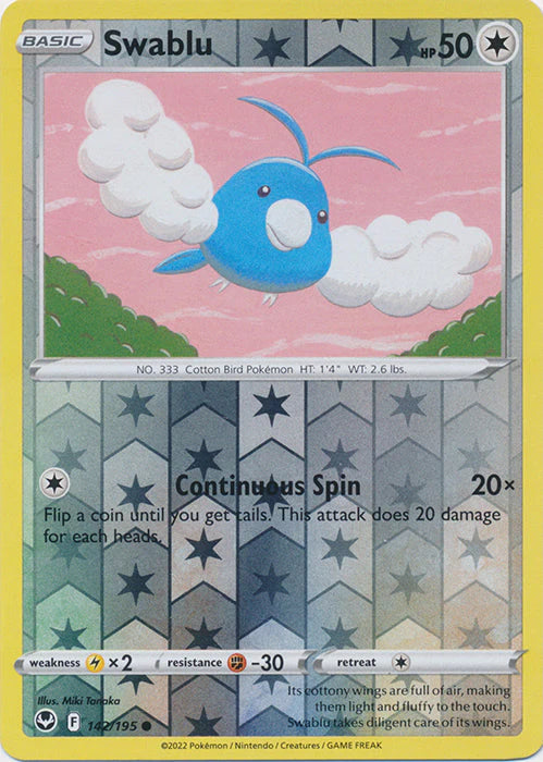 Swablu (Reverse Holo Common) - 142/195