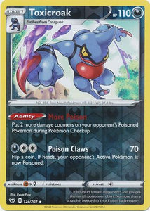 Toxicroak (Reverse Holo Rare) - 124/202