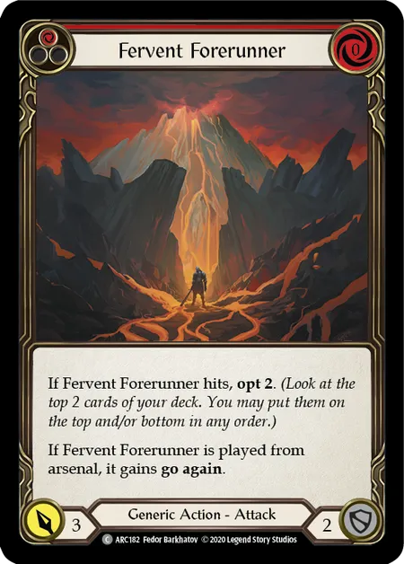 Fervent Forerunner (Red) - ARC182 - Unlimited Normal