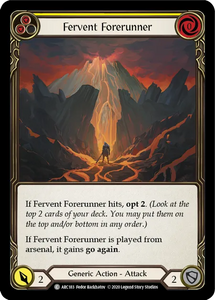 Fervent Forerunner (Yellow) - ARC183 - Unlimited Rainbow Foil