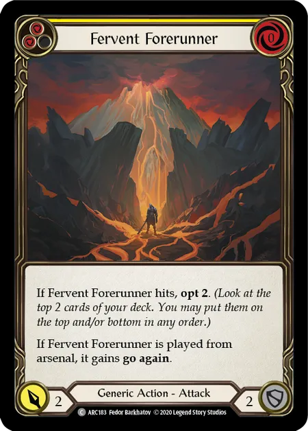Fervent Forerunner (Yellow) - ARC183 - Unlimited Normal