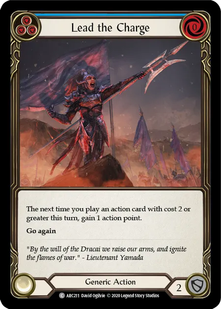 Lead the Charge (Blue) - ARC211 - Unlimited Rainbow Foil