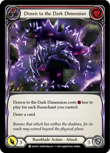 Drawn to the Dark Dimension (Red) - ARC097 - Unlimited Rainbow Foil