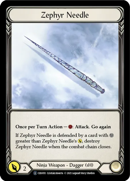 Zephyr Needle (Rare) - CRU051 - Unlimited Normal