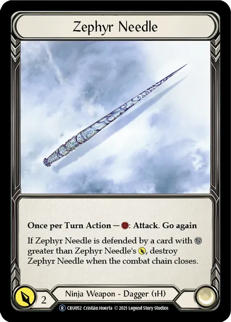 Zephyr Needle (Rare) - CRU052 - Unlimited Normal