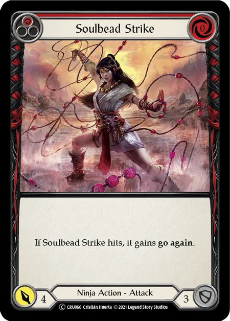 Soulbead Strike (Red) - CRU066 - Unlimited Rainbow Foil